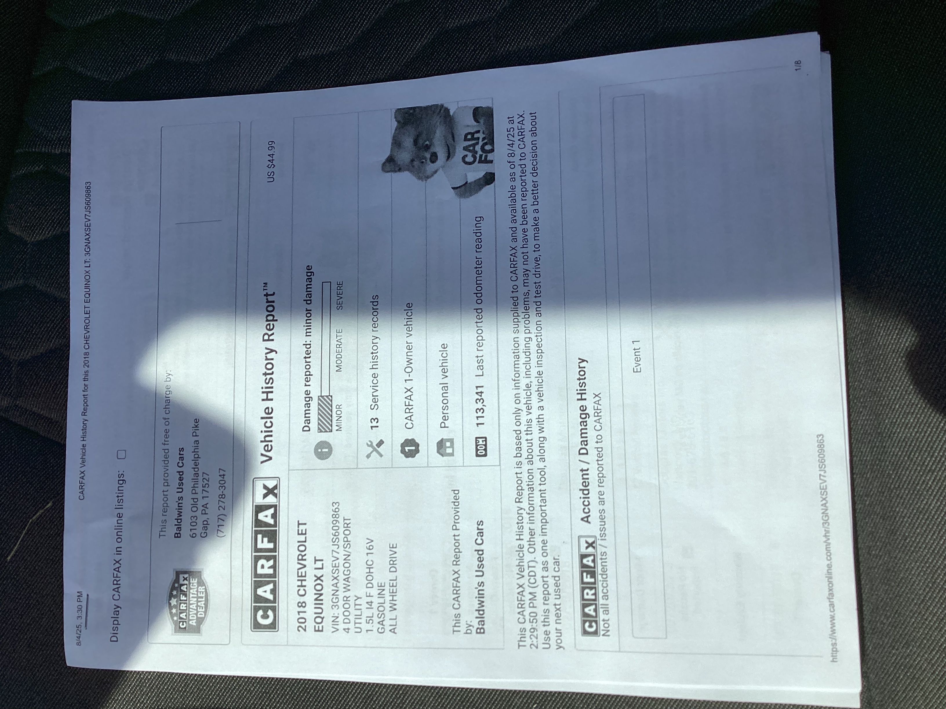 2018 Chevrolet Equinox